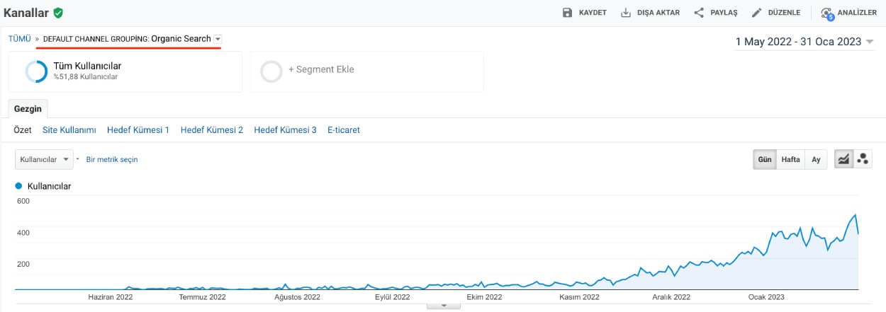 SEO Hizmeti - Organik Trafik Arıtşı